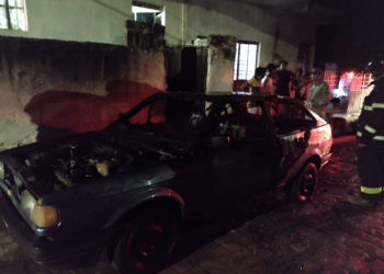 Bombeiros são acionados para ocorrência de veículo em chamas em Serra Talhada