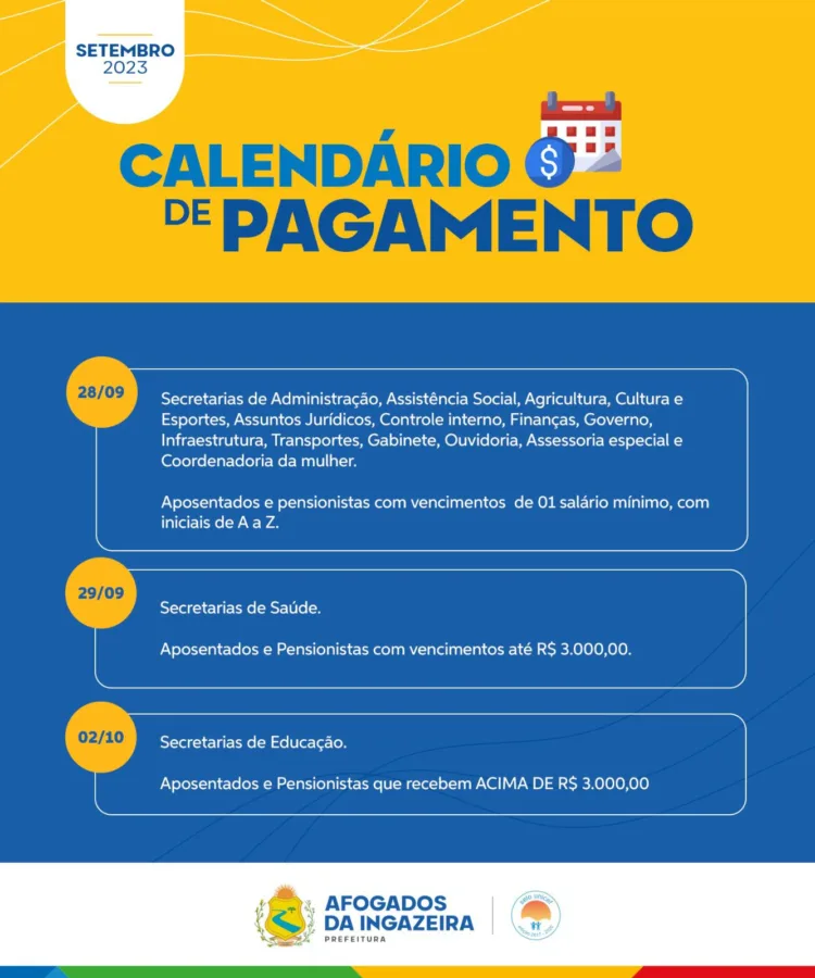 Prefeitura de Afogados inicia pagamento de servidores nesta quinta (28)