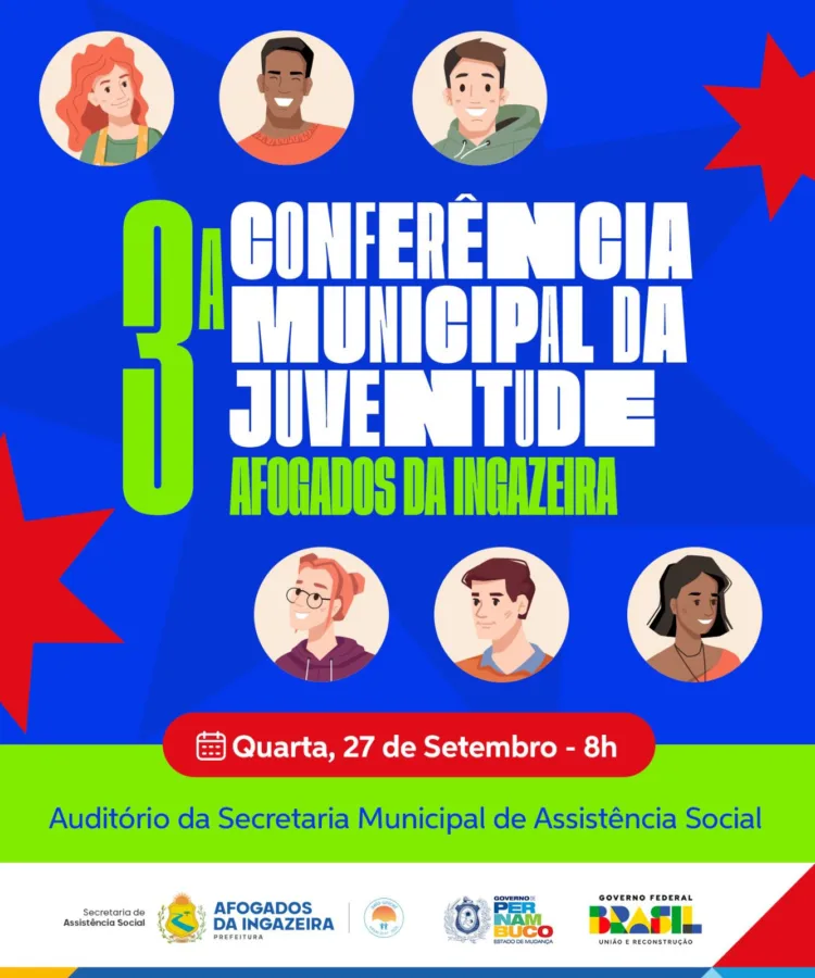 Afogados: Conferência Municipal da Juventude acontece nesta quarta (27)