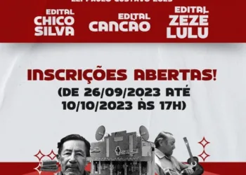 Inscrições para editais da Lei Paulo Gustavo estão abertas em São José do Egito