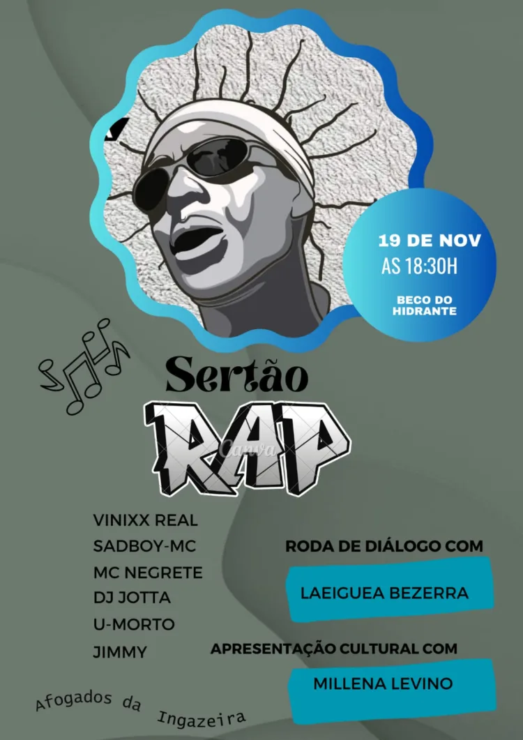 Vem aí o Movimento Sertão Rap em Afogados da Ingazeira.