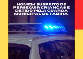 Homem suspeito de perseguir crianças é detido pela Guarda Municipal de Tabira