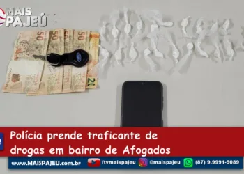 Primeira Mão: Polícia prende traficante de drogas em bairro de Afogados