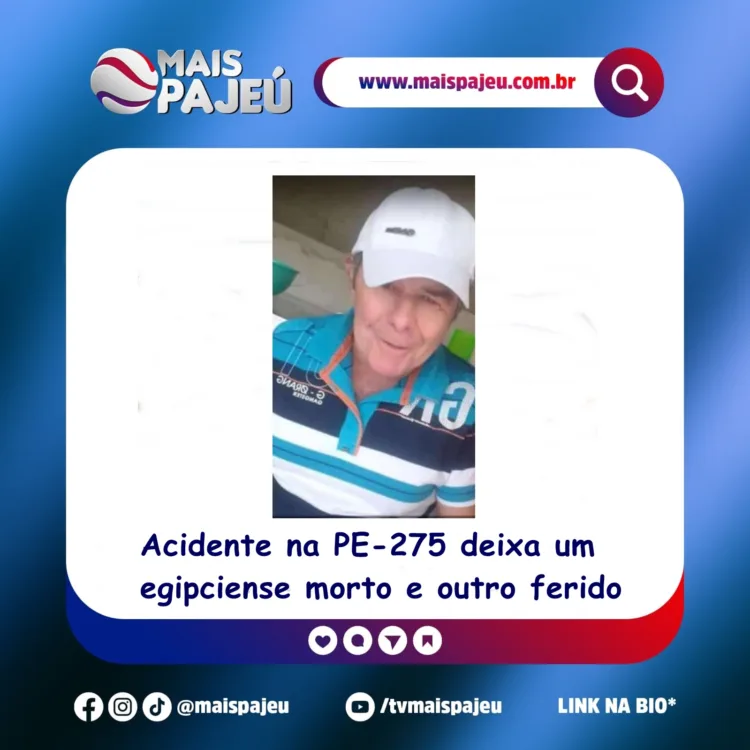 Acidente na PE-275 deixa um egipciense morto e outro ferido