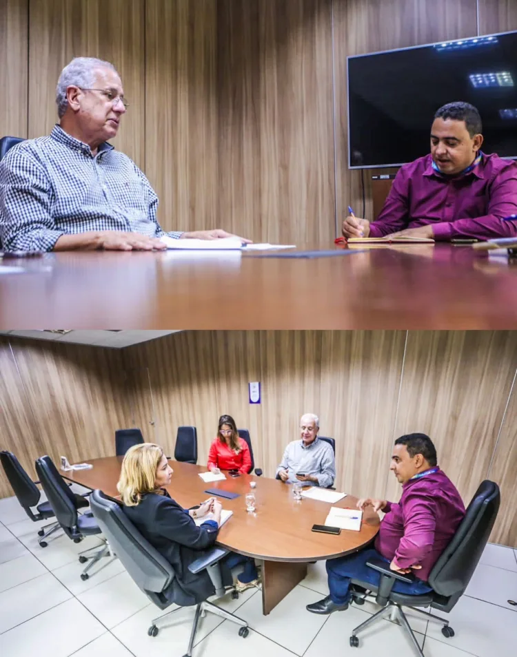 Em reunião na Secretaria de Recursos Hídricos, prefeito Sávio Torres solicita abastecimento de água para comunidades rurais de Tuparetama