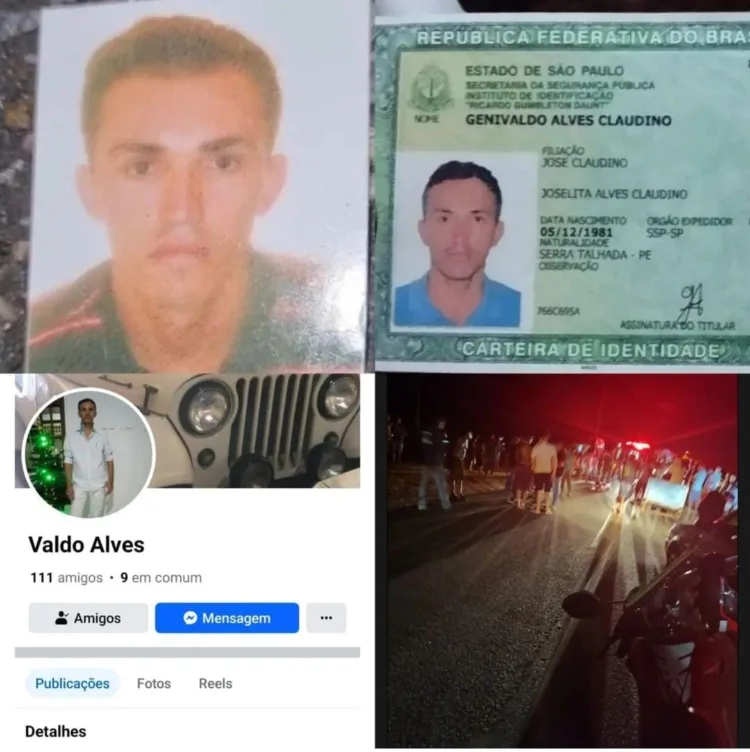 Grave acidente na PE 320: colisão entre motos deixa uma vítima fatal e outra ferida