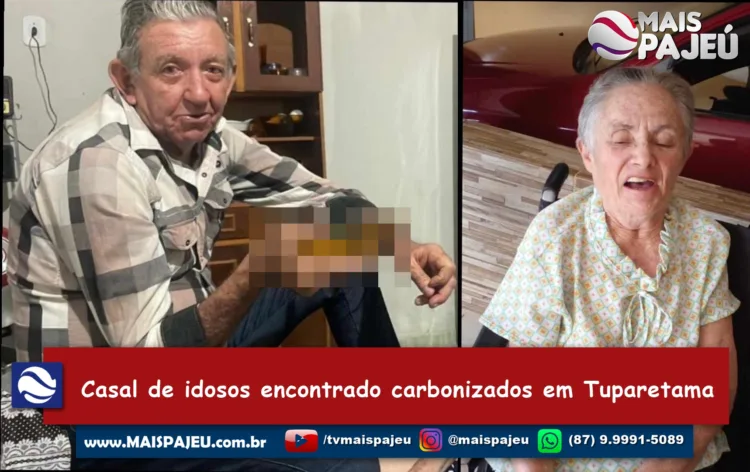 Casal de idosos encontrado carbonizados em Tuparetama