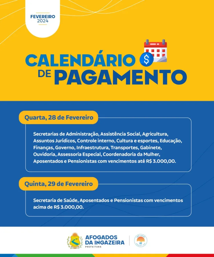 Prefeitura de Afogados iniciou nesta quarta (28) o pagamento dos servidores municipais