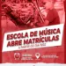 Escola de Música de Carnaíba abre matrículas para novos alunos e veteranos