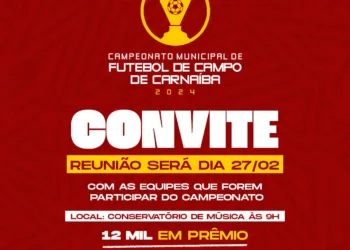 Vem aí o Campeonato Municipal de Futebol de Campo de Carnaíba