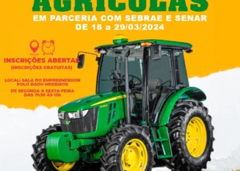 Inscrições abertas para o curso de operação e manutenção de tratores agrícolas em Carnaíba