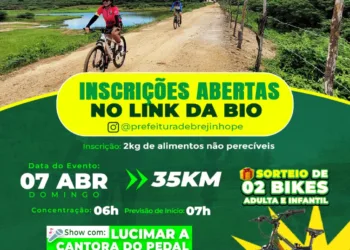 Abertas as inscrições para o 3° Pedal da Emancipação em Brejinho-PE