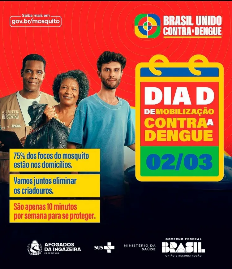 No dia D de combate à dengue, Prefeitura de Afogados fará mutirão no Conjunto Laura Ramos