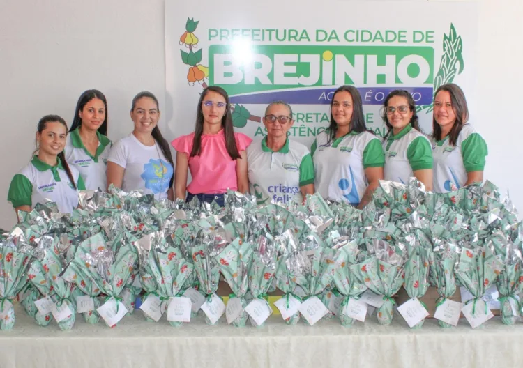 Prefeitura de Brejinho, através da Secretaria de Assistência Social, distribui ovos de Páscoa para crianças do Programa Criança Feliz e realizou o tradicional desjejum