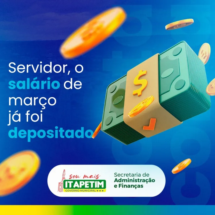 Sempre em dia: Prefeitura de Itapetim paga salário de março dos servidores municipais