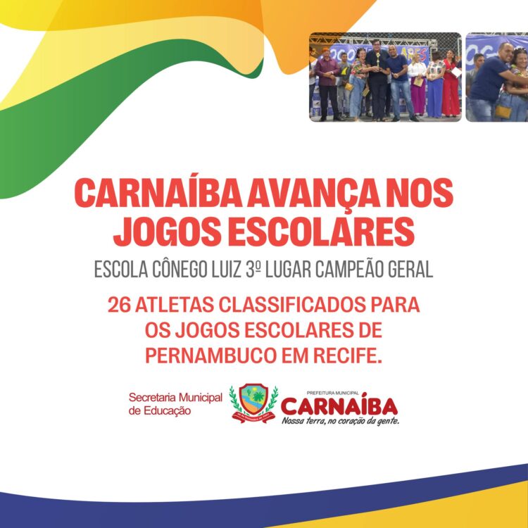Carnaíba avança nos jogos escolares