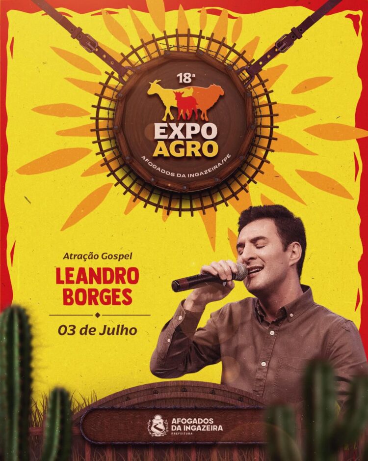 Leandro Borges e William Sanfona anunciados como atrações da 18ª Expoagro