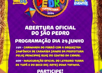 Abertura oficial do São Pedro de Tuparetama 2024 acontece neste sábado (29)