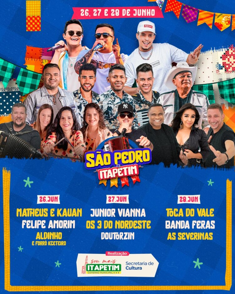 Programação do São Pedro de Itapetim 2024