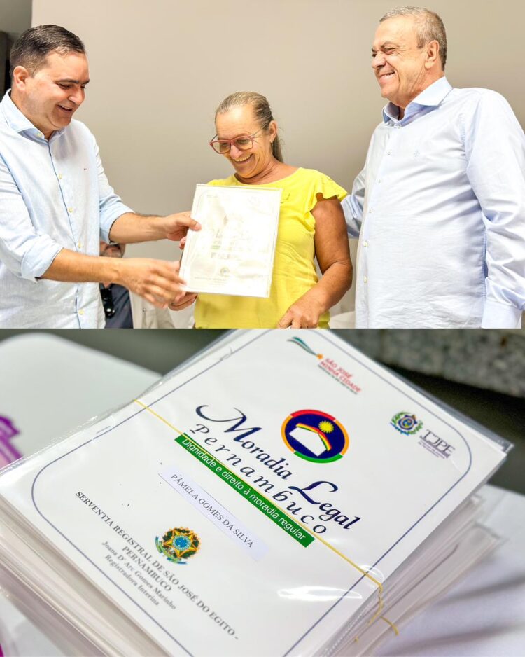 Entrega de Títulos de Propriedade: Programa Moradia Legal Pernambuco em São José do Egito