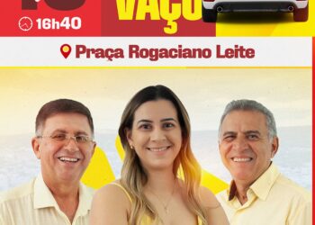 Aline Karina e Chico de Laura abrem campanha com adesivaço nesta sexta-feira