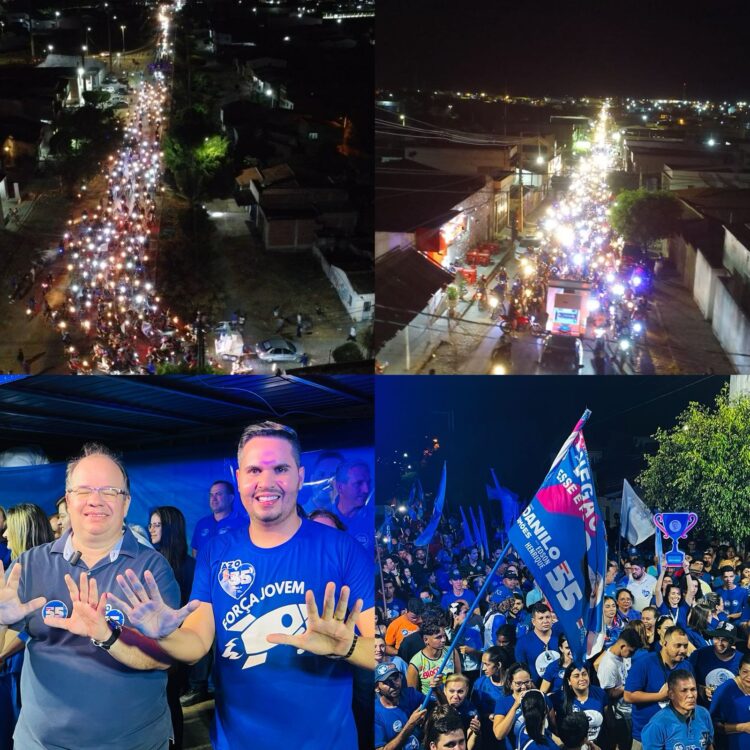 Danilo Simões e Edson Henrique realizam carreata e comício no Borges