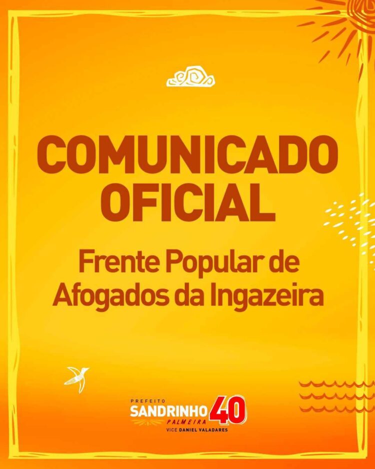 Comunicado da Frente Popular de Afogados da Ingazeira