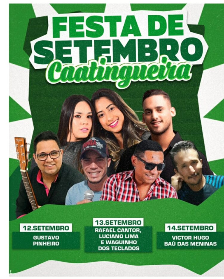 Prefeitura de Iguaracy divulga programação da tradicional Festa de Setembro da Caatingueira