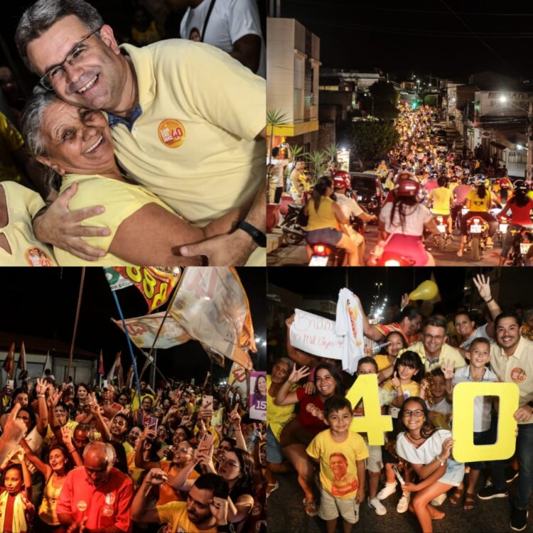 Após mega carreata, Sandrinho reuniu multidão em Brotas