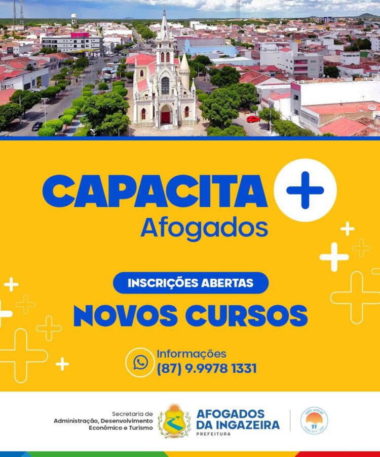 Prefeitura de Afogados abre inscrições para novos cursos de qualificação