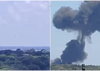 Avião da Força Aérea Brasileira cai em Natal