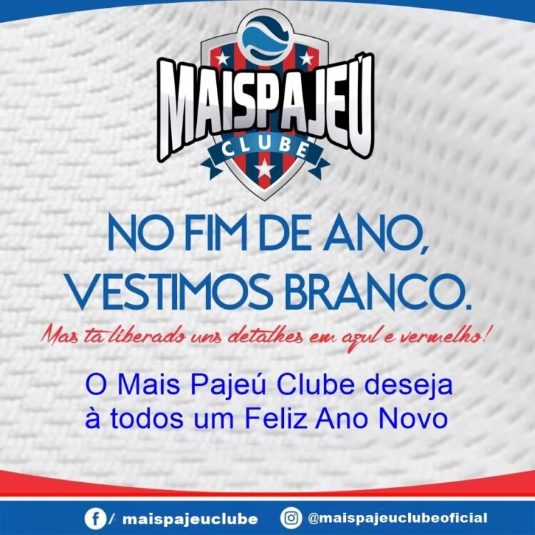Mais Pajeú Clube deseja à todos um Feliz 2025