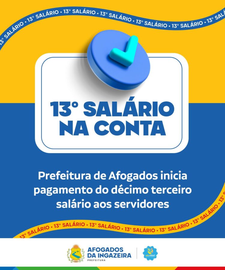 Prefeitura de Afogados antecipa 13º Salário dos servidores