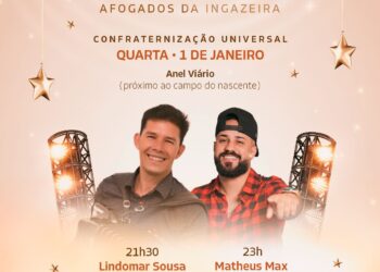Bruno Fagundes, Amigos do Samba, Matheus Max e Lindomar Souza na programação de final de ano em Afogados