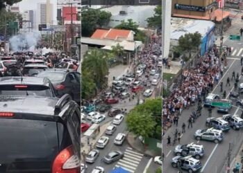 Selvageria: Vídeos mostram brigas entre torcidas de Santa Cruz e Sport