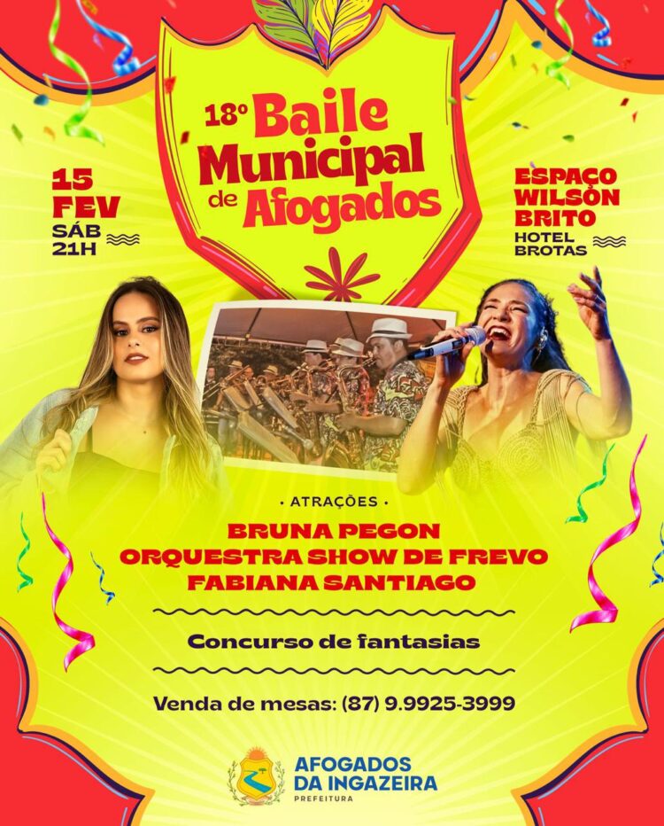 É neste sábado, 18º Baile Municipal de Afogados da Ingazeira