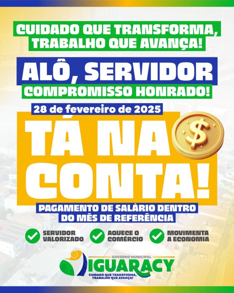 Prefeito de Iguaracy Dr. Pedro Alves garante carnaval com dinheiro na conta: Pagamento de fevereiro disponível para servidores