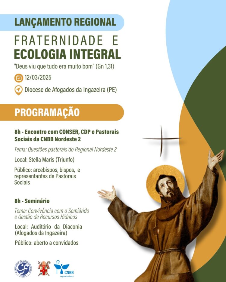 Diocese de Afogados da Ingazeira sediará abertura da Campanha da Fraternidade 2025 do Regional Nordeste II