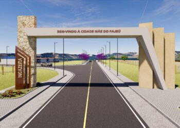 Prefeito de Ingazeira, Luciano Torres, assina ordem de serviço para construção de Portal e Passeio Urbano