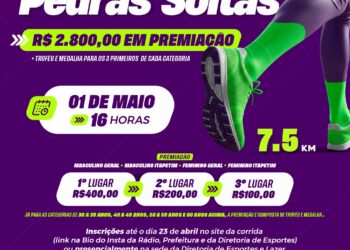 Corrida da Rádio Pedras Soltas FM de Itapetim está com inscrições abertas; evento celebra os 28 anos da emissora