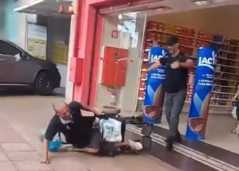 VÍDEO: Cadeirante é agredido com socos e chutes por segurança da Americanas em MS