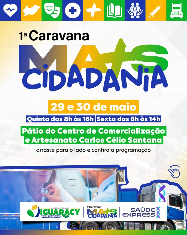 Prefeito de Iguaracy Dr. Pedro Alves, destaca ações da Caravana mais Cidadania. Programação começa hoje às 8 horas