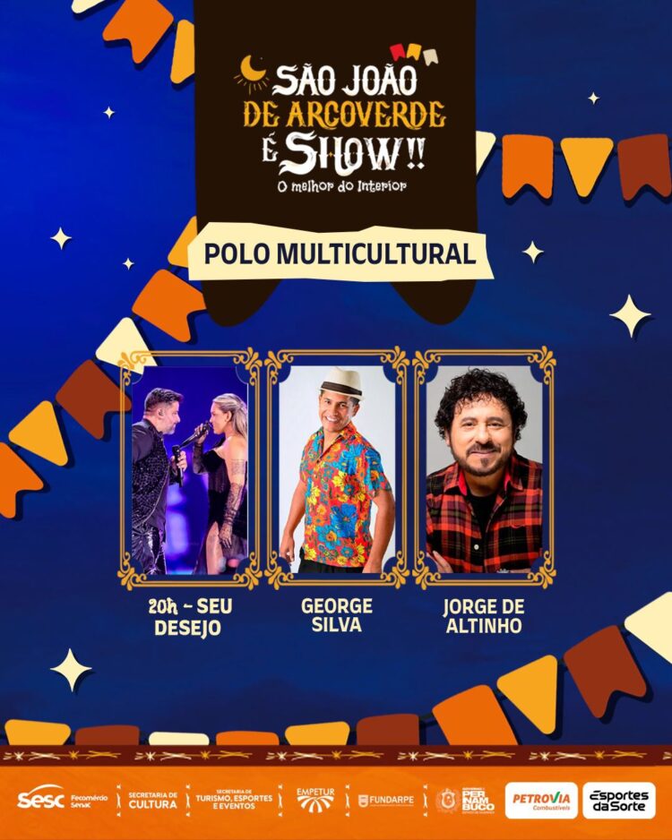 Arcoverde celebra o Dia de São João com programação diversificada e grandes shows nesta terça-feira (24)
