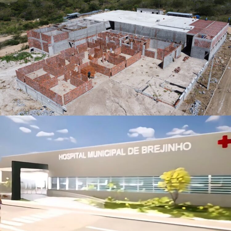 Prefeitura de Brejinho avança na construção do novo hospital municipal
