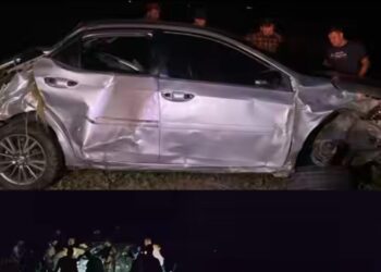 Policial sofre acidente e capota veículo na PE-320 em Carnaíba