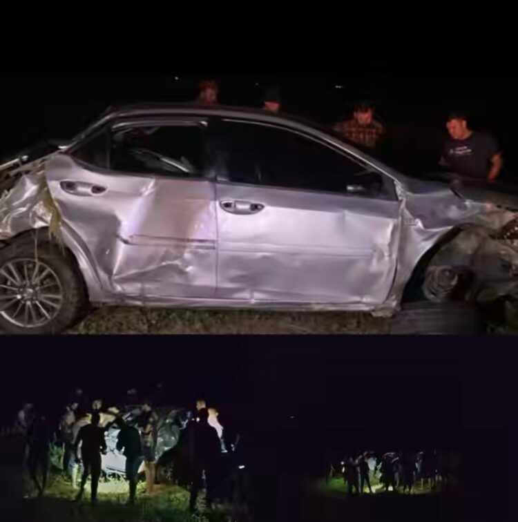 Policial sofre acidente e capota veículo na PE-320 em Carnaíba