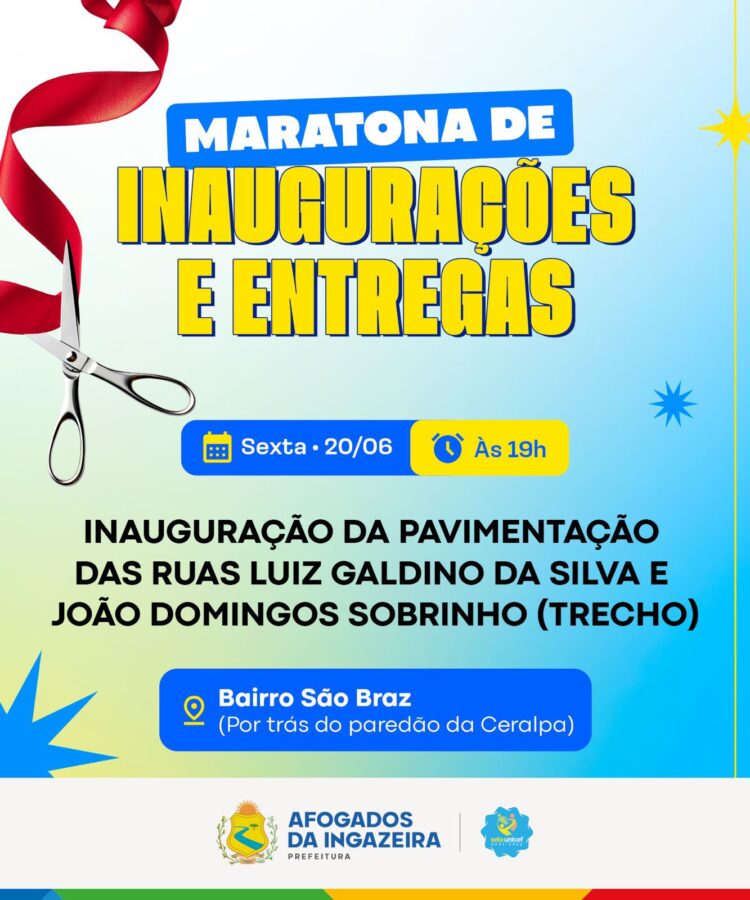 Maratona de inaugurações: Prefeitura de Afogados vai entregar mais uma rua pavimentada nesta sexta (20)