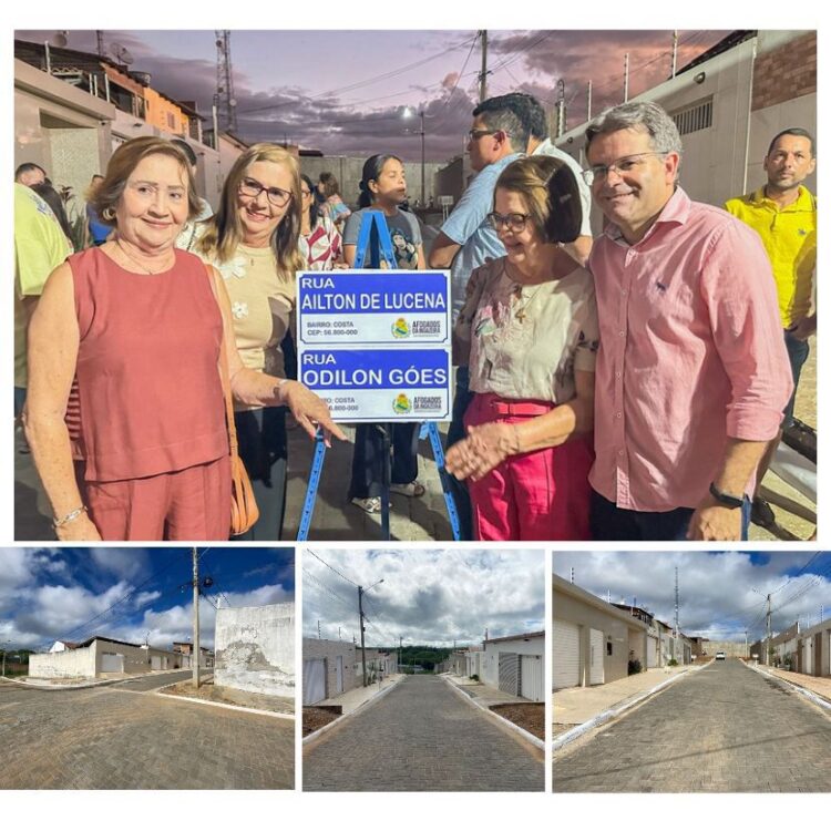 Maratona: Prefeitura de Afogados inaugurou ruas pavimentadas no bairro Costa