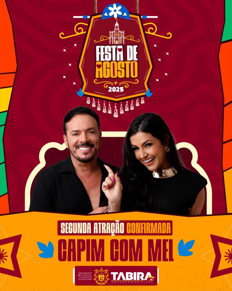 Prefeitura de Tabira anuncia Capim com Mel como segunda atração da Festa de Agosto 2025