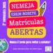 Matrículas abertas na EREM Professora Rosete de Iguaracy para o NEMEJA